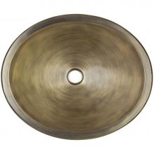 Linkasink BR005 AB - Bronze oval smooth - Antique Bronze