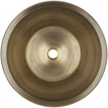 Linkasink BR007 AB - Bronze round flat bottom smooth