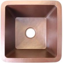 Linkasink C006 WC - Hammered Small Square with 3.5'' drain opening