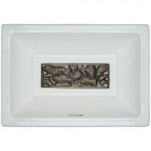 Linkasink G002 AB - Leaves - Tiffany Grate Antique Bronze