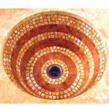 Linkasink V002 UM - Round Flat Bottom Mosaic Large - Undermount