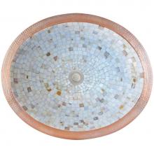 Linkasink V003 UM - Oval Mosaic Small - Undermount