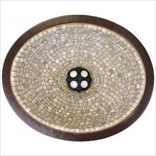 Linkasink V003 DB - Oval Mosaic Small - Dark Bronze