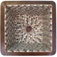 Linkasink V019 DB - Large Square Mosaic - Dark Bronze