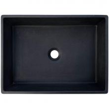 Linkasink AC03BLK - PHOEBE: Concrete Rectangle Vessel Sink