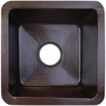 Linkasink C006DB - Hammered Small Square with 3.5'' drain opening