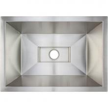 Linkasink C081SS - Smooth Rectangular Bar Sink with Grate (Sink Only - Price does not include decorative grate)