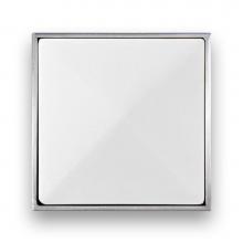 Linkasink VH006SN-01 - 3'' Artisan Glass Prism Vanity Hardware, Small Square with White Prism