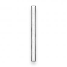 Linkasink VH008PN-01 - 18'' Artisan Glass Prism Vanity Hardware, Large Rectangle with White Prism