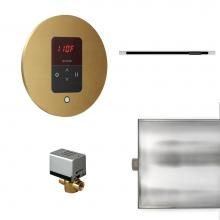 Mr. Steam BBUTLERLRRAW - MrSteam Basic Butler Linear Package Round Satin Brass