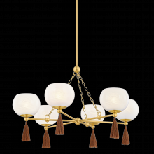 Mitzi by Hudson Valley Lighting H1039806-AGB - Niya Chandelier