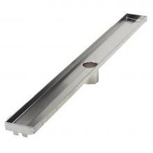 ACO ShowerDrain 93861 - 28'' (700mm/27.56'') PE Channel - Brushed Stainless