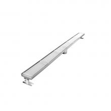 ACO ShowerDrain 9010.56.76 - 48'' (1200mm/47.25'') White Glass Insert