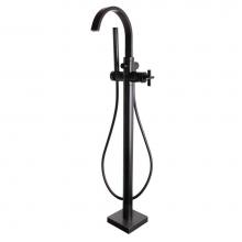 Speakman SB-2534-MB - Speakman Free Standing Roman Tub Faucet with Cross Handle MB