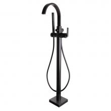 Speakman SB-2536-MB - Speakman Free Standing Roman Tub Faucet with Flat Lever Handle MB