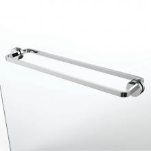 Speakman SH-2702 - Speakman Vector 24in. Back-to-Back Towel Bar for Glass Shower Door PC