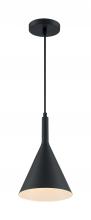 Nuvo 60/7127 - Lightcap - 1 Light Pendant with- Matte Black Finish