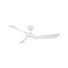 WAC Smart Fan Collection F-074L-MW - Swirl Matte White With Luminaire