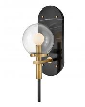 Hinkley 34590BK - Medium Single Light Sconce