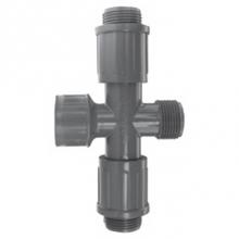 LASCO Fittings 1321010 - Cross Mipt X Slip X Tel2, Ultrazone