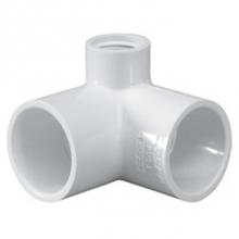 LASCO Fittings 414130 - 1 X 1 X  1/2 Slip X Slip X Fpt 90 Degrees Side Outlet Elbow