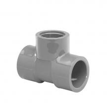 LASCO Fittings 802130 - 1 X 1/2Tee Slip X Slip X Fpt