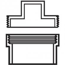 LASCO Fittings ABS112015 - Abs Dwv 1-1/2 Ftg Co Adt W/Plg