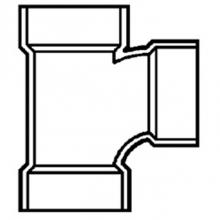 LASCO Fittings ABS401251 - X 2 X 1 1/2 Sanitary Tee Reducing