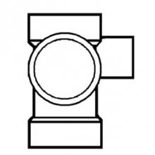 LASCO Fittings ABS417338 - Abs Dwv3X3X3X2San T R/Side Inlet