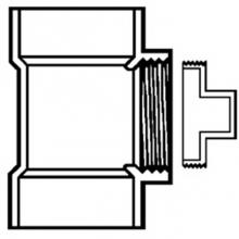 LASCO Fittings ABS443040 - Abs Dwv 4 Cleanout Tee W/Plug