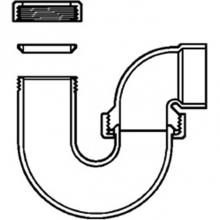 LASCO Fittings ABS711015 - Abs Dwv 1-1/2 P-Trap La Pattrn